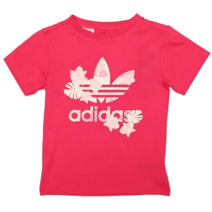 Girl’s adidas Originals Junior T-Shirt in Pink