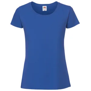 Fruit Of The Loom Vrouwen / Dames Ringgesponnen Premium T-Shirt (Colbalt)