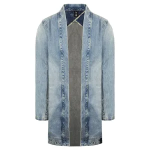 Puma x XO Lange Mouw Gebleekt Denim Heren Kimono 575584 77