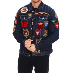 Denim jack met patches S74AM1079-S30664 man