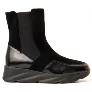 Montevita sleehak enkellaars Calig2 In zwart