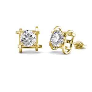 Roxy Oorbellen – Goud en Kristal