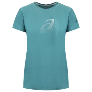 Asics Logo Dames Teal T-shirt