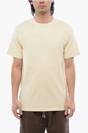 Geborduurd ARROW Slim-Fit T-shirt in beige