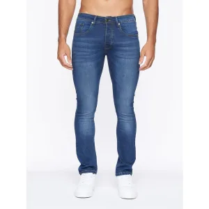 Crosshatch Heren Buraca Slim Jeans (Stone Wash)