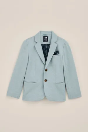 WE Fashion – Jongens slim fit blazer met stretch – Slim Fit – Lichtgroen –