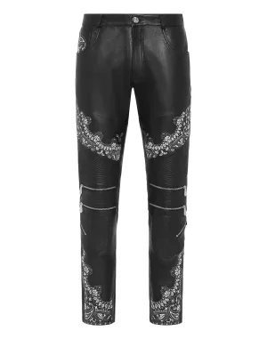 Leren Broek Paisley