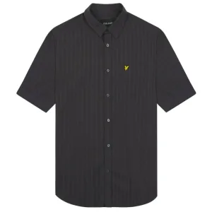 Lyle & Scott merk borstlogo gunmetal overhemd
