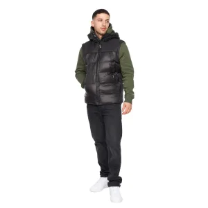 Crosshatch Heren Craystore Hooded Gilet (Zwart)