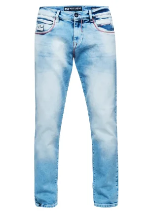 Jeansbroek “TOYAMA” Regular Fit met contrastnaad