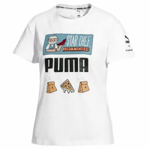 Puma x Tyakasha Korte Mouw Crew Neck Wit T-shirt 578430 02