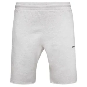 Gebroken witte Diag Outline grijze joggingshort