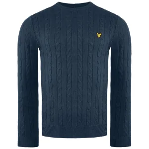 Lyle & Scott Kabel Heren Navy Trui
