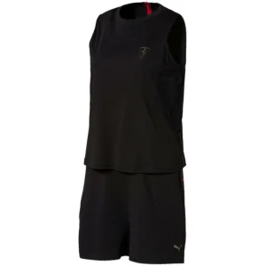 Puma Dames Ferrari Jump Suit All In One Playsuit Mouwloos Zwart 572826 01