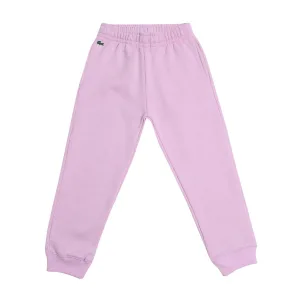 Jongenssweatbroek Lacoste Kids Sport Fleece in Roze