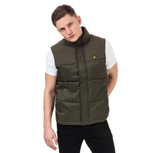 Lyle & Scott gewatteerde bodywarmer voor heren, groen