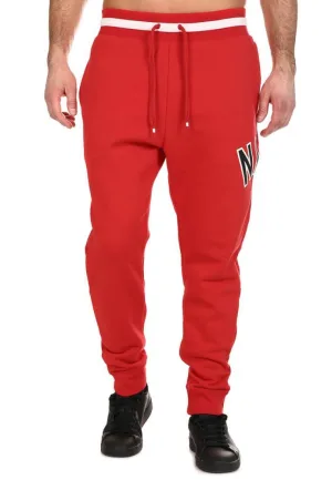 Nike Air Sportswear Heren Fleece Joggers in Rood