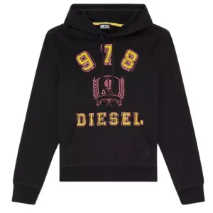 Diesel 978 Motief Op Borst Zwarte Hoodie