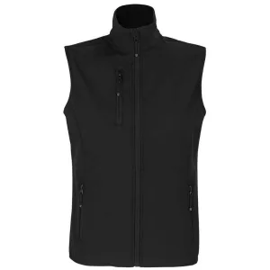 SOLS Dames/dames Falcon Softshell gerecyclede bodywarmer (Zwart)