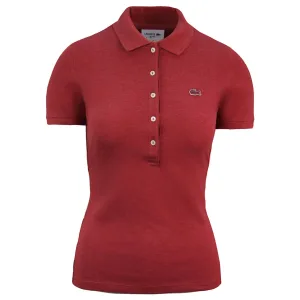 Lacoste Slim Fit Dames Rood Poloshirt