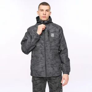 Men’s Crosshatch Janscore Allover Print Jacket in Grey