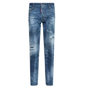 Dsquared2 Cool Guy Jean Blue versterkte jeans met gescheurde wassing