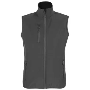 SOLS Dames/dames Falcon Softshell gerecyclede bodywarmer (Houtskool)