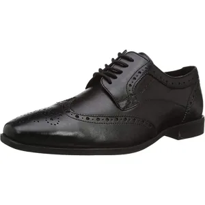 Hush Puppies Jongens Elliot Leren Brogues (Zwart)