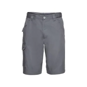 Russell Heren Korte Broek in Polycotton Twill (Konvooi Grijs)