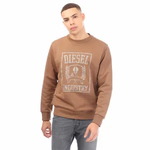 Heren Diesel S-Gir 11-6 Sweatshirt in Bruin