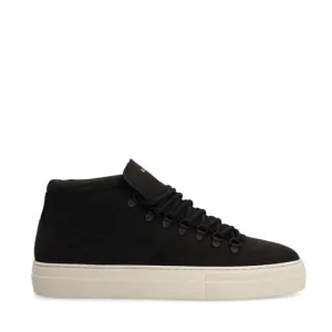 Manfield nubuck sneakers zwart