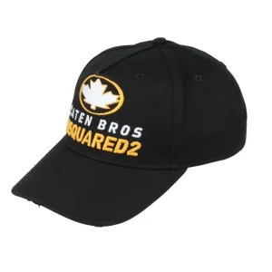 Dsquared2 Maple Leaf Baseballpet Zwarte Hoed