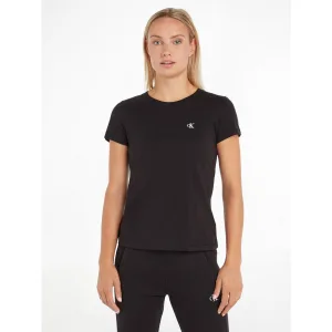 Calvin Klein T-shirt CK EMBROIDERY SLIM TEE met geborduurd ck-logo op borsthoogte