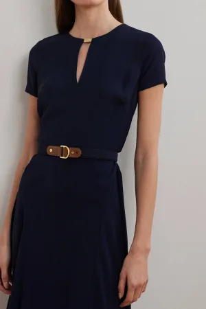Lauren Ralph Lauren midi jurk donkerblauw