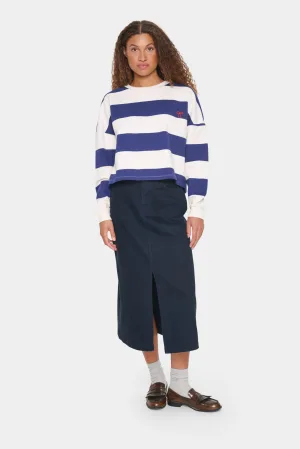 Trackjacket-sweat Loose fit Midnight Sail