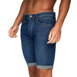 Crosshatch Heren Tadcaster Denim Shorts (Tussentijdse wasbeurt)