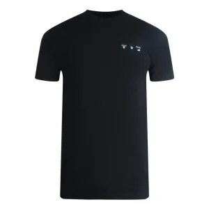 Gebroken wit Miami Florida Design zwart T-shirt