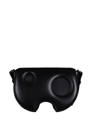 Gebroken witte Burrow crossbodytas zwart