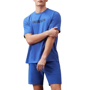 Heren Calvin Klein Lounge T-shirt in blauw