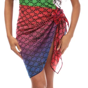 Accessories Off White Monogram Sarong in red black