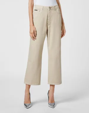 Denim Broek Losjes Iconic Plein