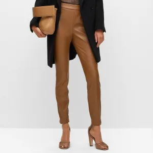 Dames Boss C_Taslimah Skinny-Fit Broek in Rust