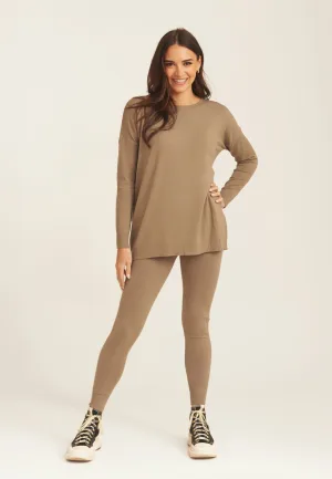 Geborstelde Katoenen Leggings