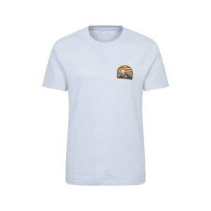 Mountain Warehouse Heren Crest Organic T-Shirt (Lichtgrijs)