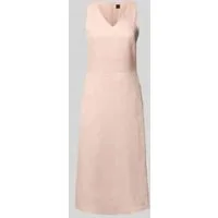 Boss Orange Midi-jurk met V-hals, model ‘Dasico’