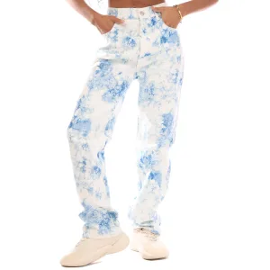 Dames Boss Straight-Fit Cropped Jeans in Multi kleur