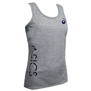 Asics Logo Dames Grijs Vest