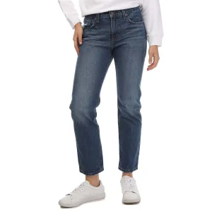 Dames Levis Middy Straight Jeans in Denim