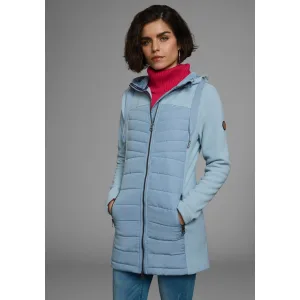 KangaROOS Lang jack licht geweven stof, figuurvolgende snit, met capuchon