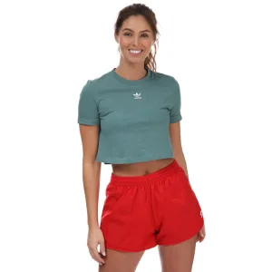 Women’s adidas Originals Adicolor Classics Crop Top in Green